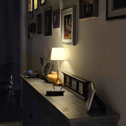 Cordless Table Lamp - LED Retro Fabric