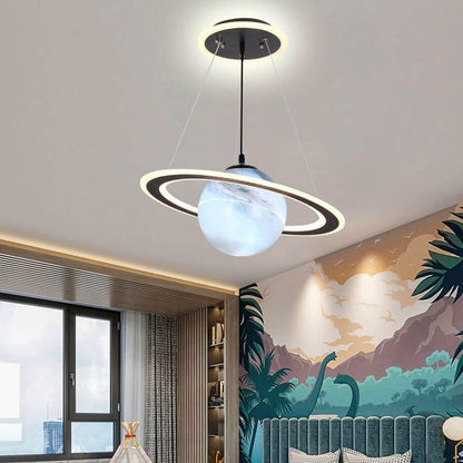 Lámpara colgante LED para habitación infantil con diseño de planetas – Ambiente mágico