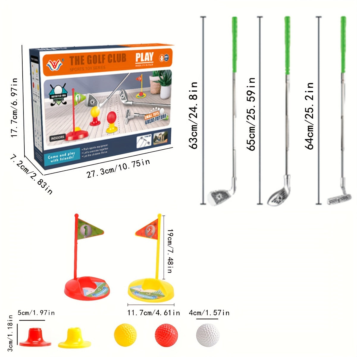 Children's Golf Set - Adjustable Clubs and Goals for Endless Playtime