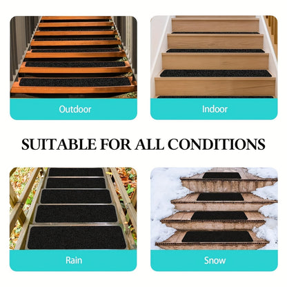 Rubber Anti-Slip Stair Strips – Extra Grip for Stairs and Driveways