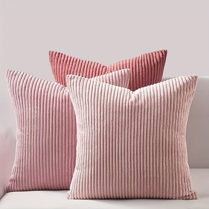Bohemian Rib Cushion Cover with Stripe Pattern – Soft, Stylish and Decorative