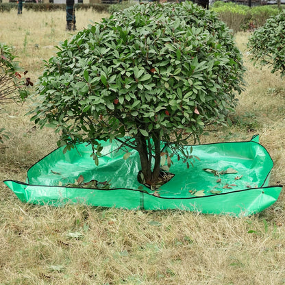 Lona grande para jardín con abertura para árbol – Impermeable, reutilizable y perfecta para podar