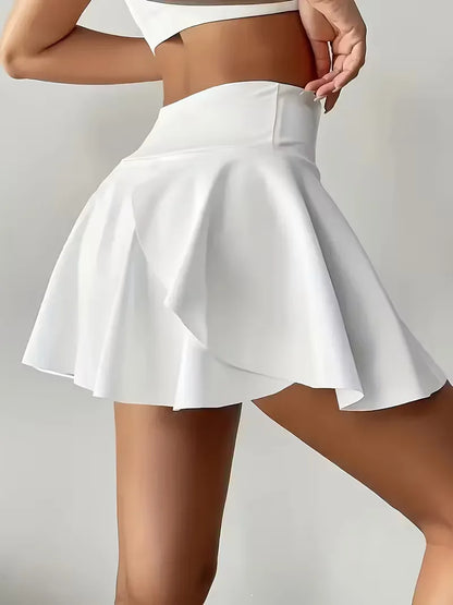 Jupe plissée taille haute