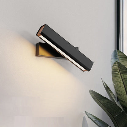 Modern LED Wall Lamp of Wood and Metal