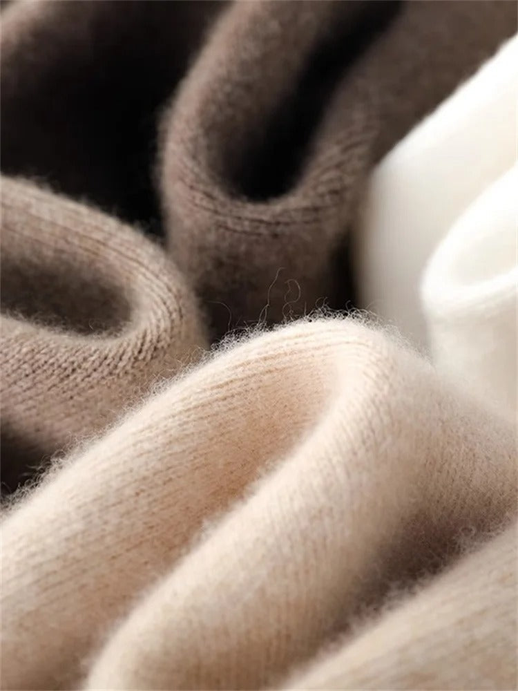 Pantaloni comodi da donna in cashmere - Morbidi e caldi, con vita elasticizzata