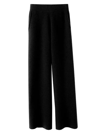 Pantaloni comodi da donna in cashmere - Morbidi e caldi, con vita elasticizzata