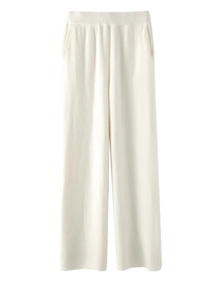 Pantaloni comodi da donna in cashmere - Morbidi e caldi, con vita elasticizzata