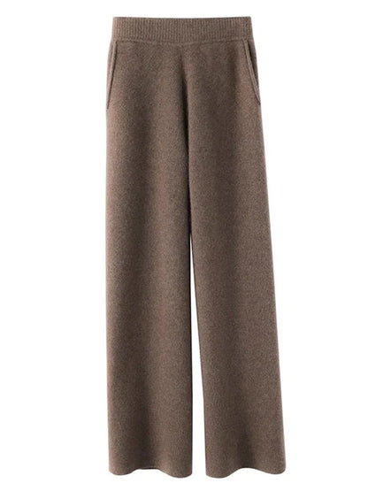 Pantaloni comodi da donna in cashmere - Morbidi e caldi, con vita elasticizzata