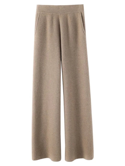 Pantaloni comodi da donna in cashmere - Morbidi e caldi, con vita elasticizzata