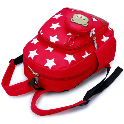 Cute Toddler Backpack with Bear Pattern