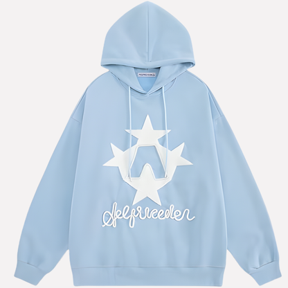 Felpa con cappuccio oversize da donna con grafica
