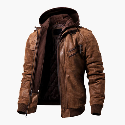 Men's Hoodie Jacket with Multiple Pockets