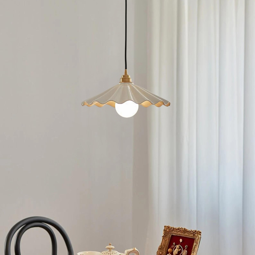 Japandi Ceramic Pendant Light – Minimalist and Elegant