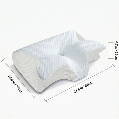 Cuscino ergonomico in memory foam per dormire senza russare | Antirussamento