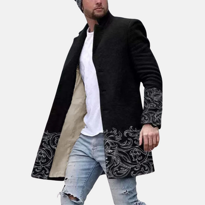Graphic Coat with Streetwear Flair