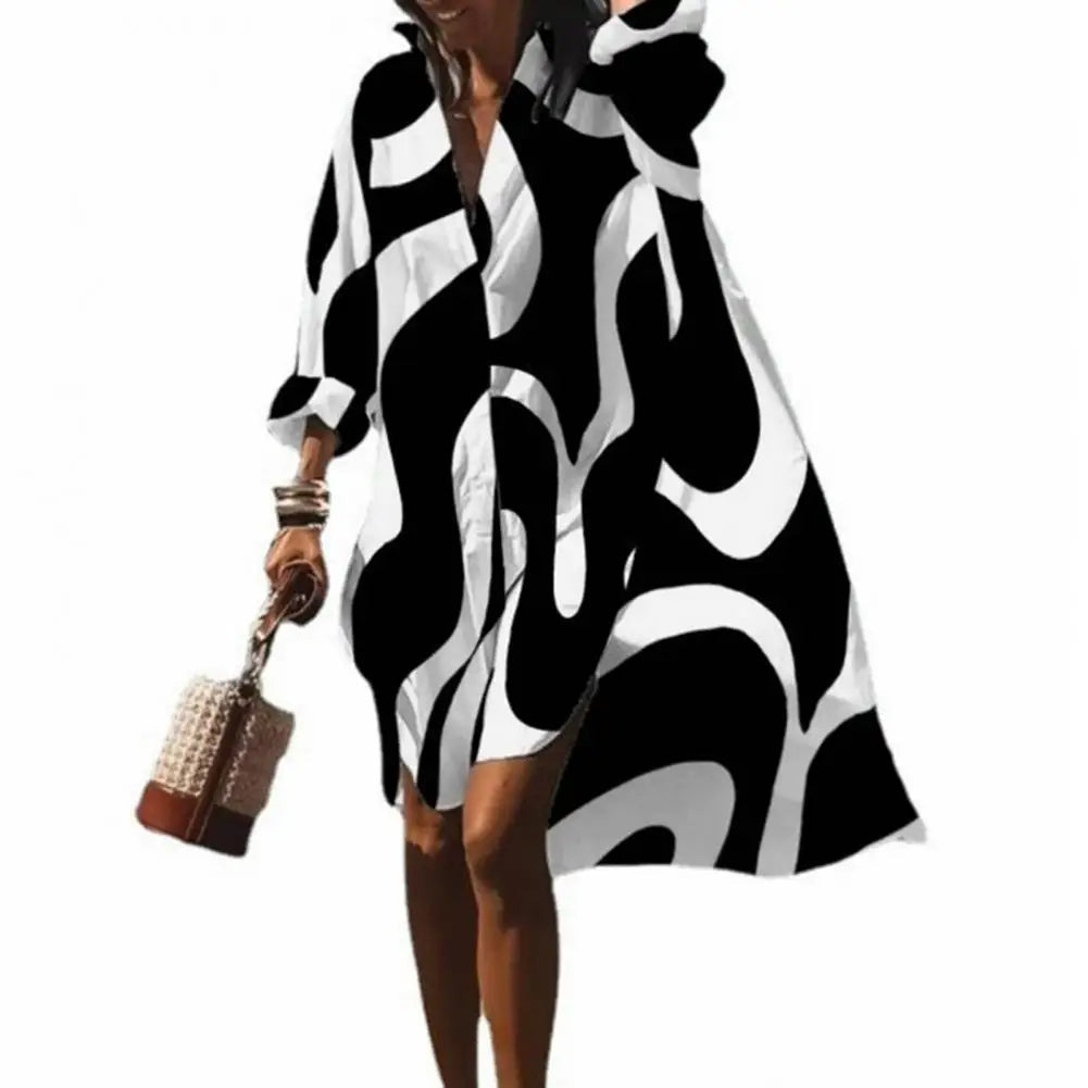 Sorelle – Loose-Fitting Summer Dress with Boho Print