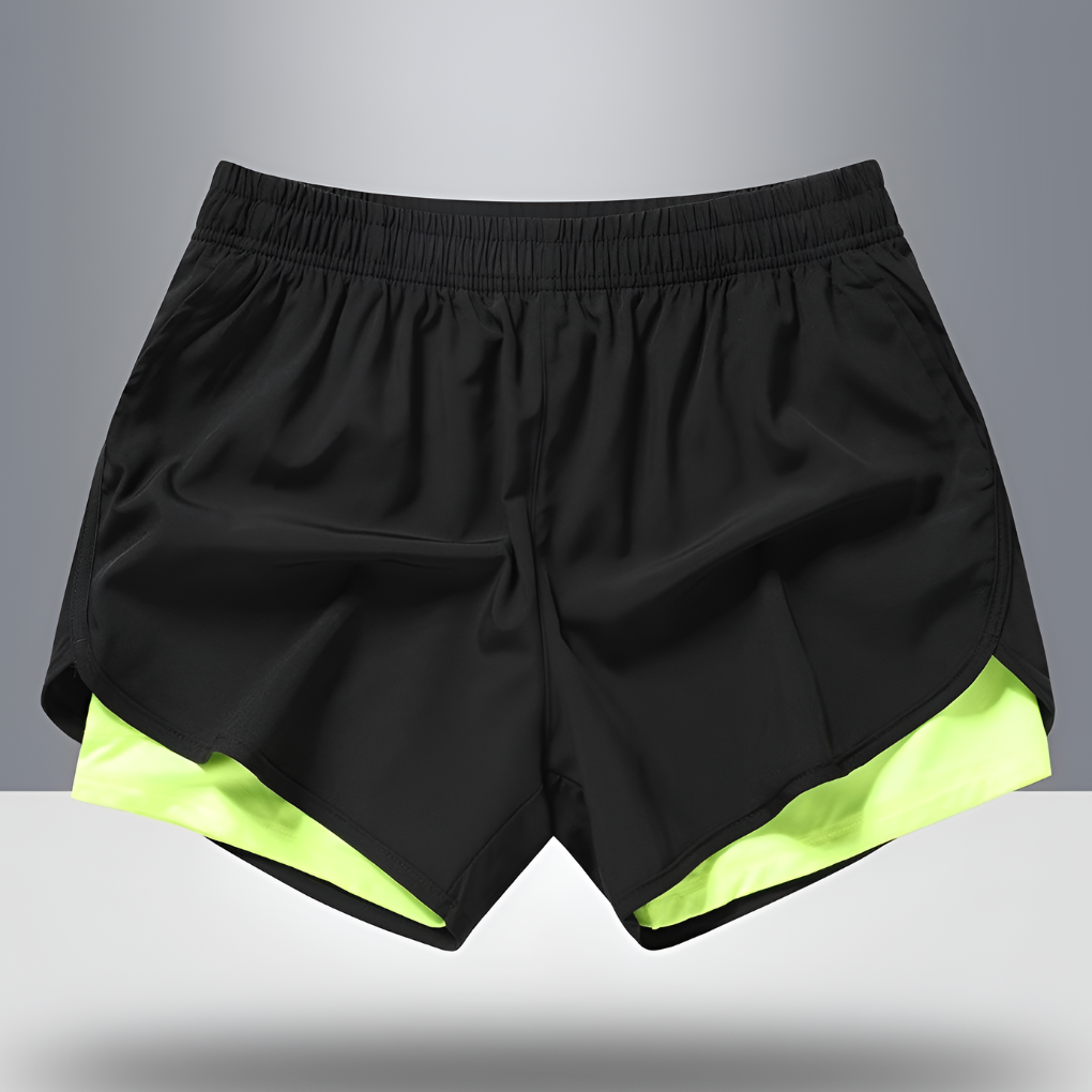 Pantaloncini da corsa da uomo ad asciugatura rapida con cerniera