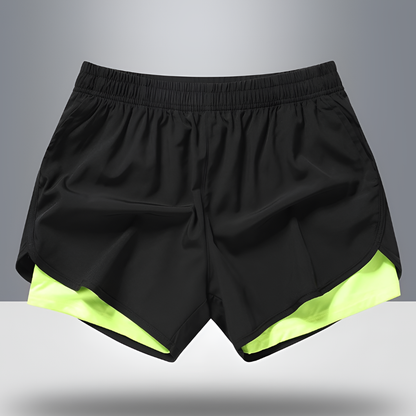 Pantaloncini da corsa da uomo ad asciugatura rapida con cerniera