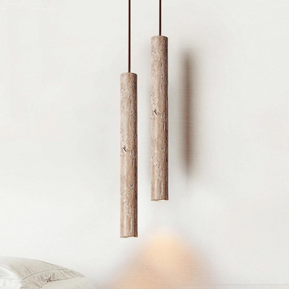 Lámpara colgante de travertino - Lujo y elegancia