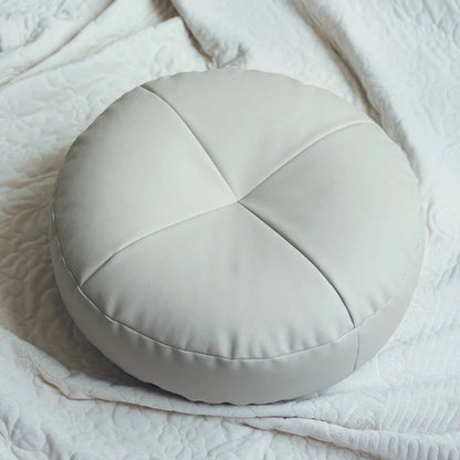 Nappa Leather Cushion in Japanese Style with Minimalist Design