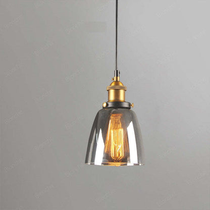 Vintage Industrial Pendant Light – Glass & Metal
