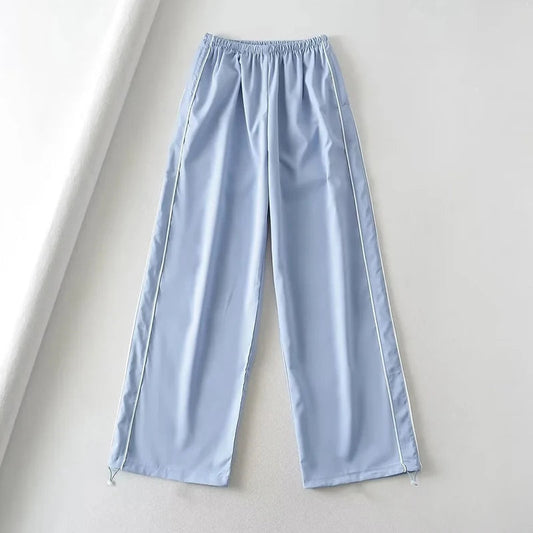 Pantalones Cargo Holgados con Paracaídas, Cintura Baja y Cordón Ajustable