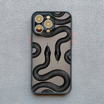 Cover per telefono con motivo a serpente – Design sottile e ammortizzante