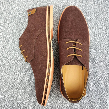 Suede Leather Oxford Men's Shoes