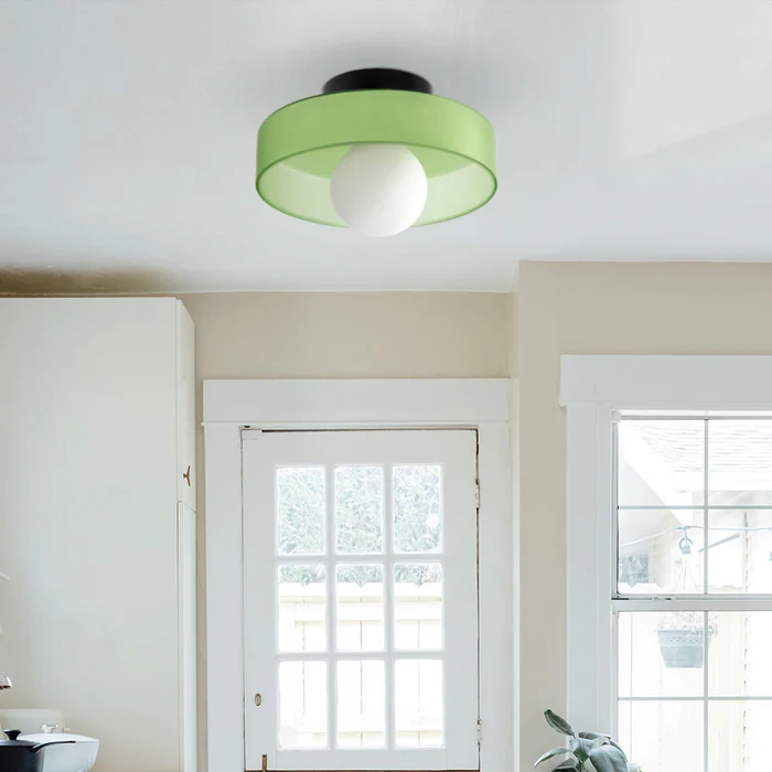 Plafón redondo moderno de cristal – Diseño elegante y atemporal