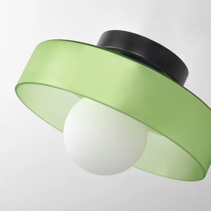 Plafón redondo moderno de cristal – Diseño elegante y atemporal
