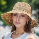 Odessa - Sombrero elegante para el sol con ala ancha