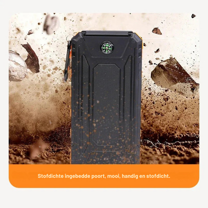 Tragbare Solar-Energie-Powerbank mit Schnellladefunktion