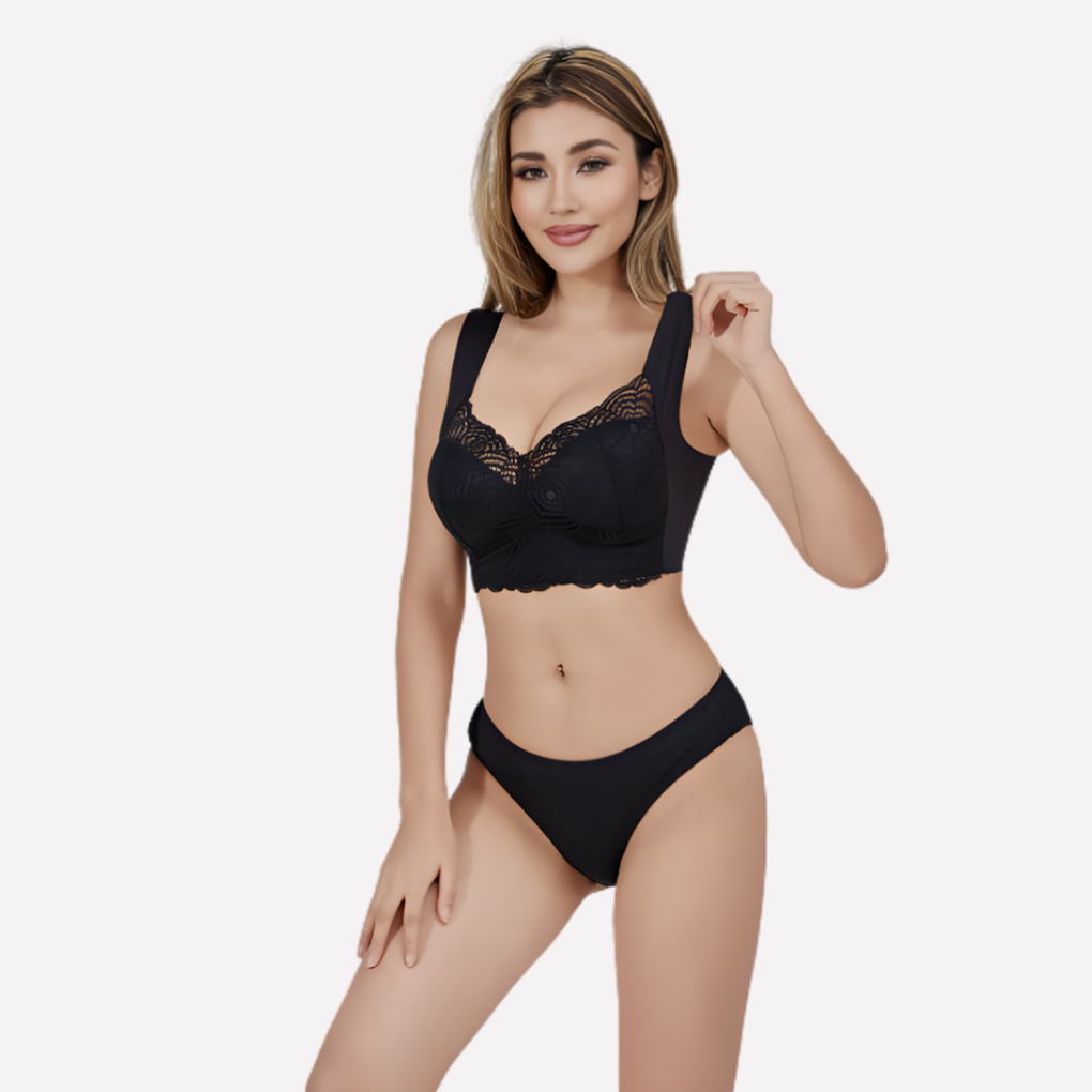 Push-up bra without underwire