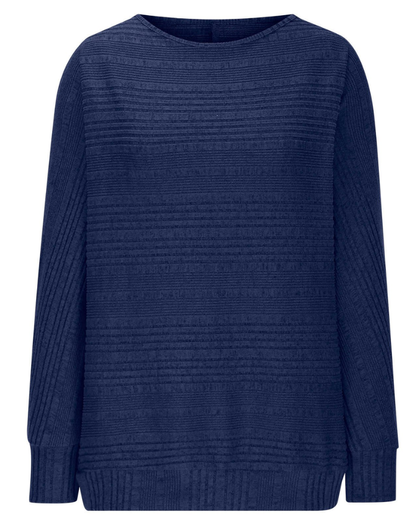Stylish Knitted Jumper with Openwork Details for Women