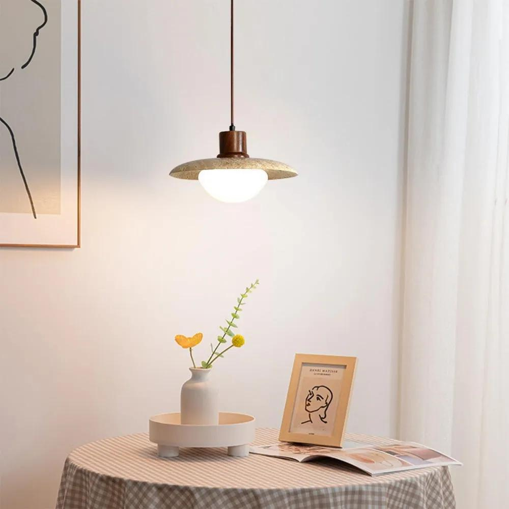 Travertin-Pendelleuchte - Luxuriöses und natürliches Design