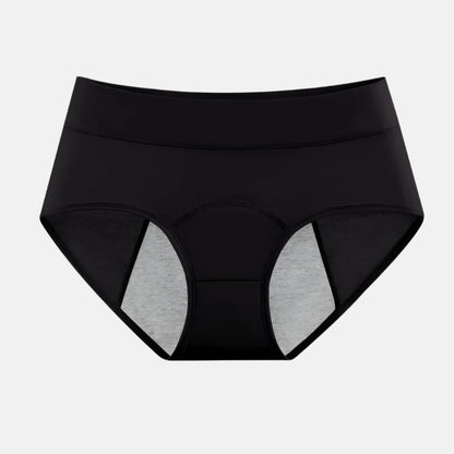 Leak-proof high-waisted menstrual underwear