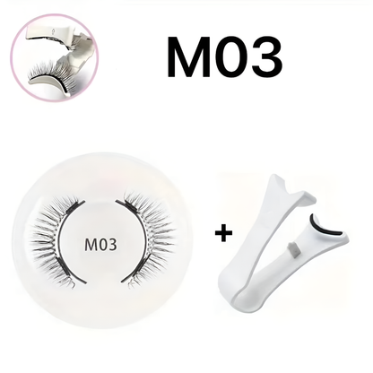 Reusable Magnetic Eyelash and Tweezers Set