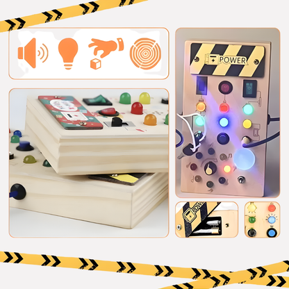 Montessori Activity Board with LED Lights