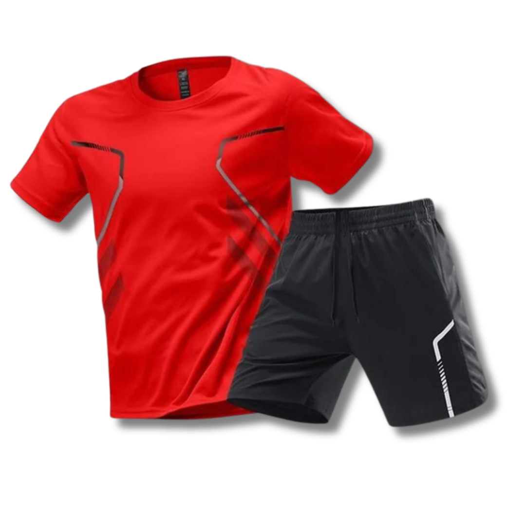 Conjunto de roupa desportiva para homem – calções e t-shirt