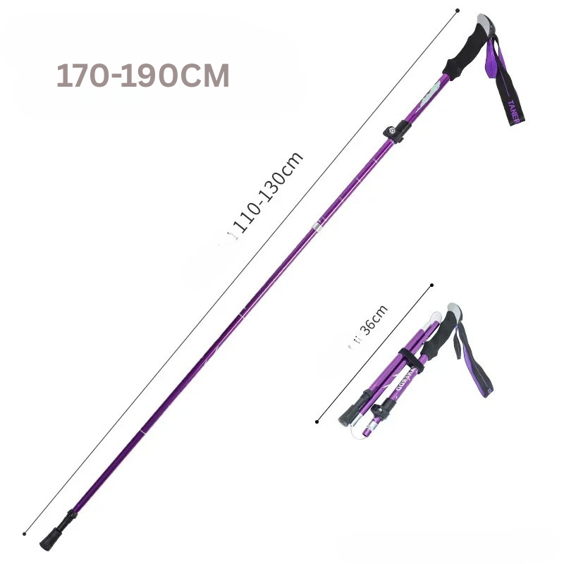 Folding Aluminium Telescopic Walking Stick for Outdoor & Seniors