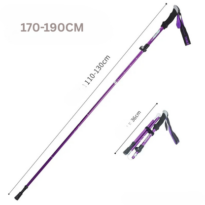 Folding Aluminium Telescopic Walking Stick for Outdoor & Seniors