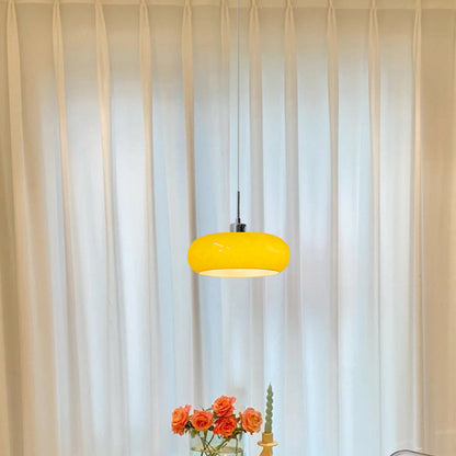 Stijlvolle glazen hanglamp met uniek ontwerp