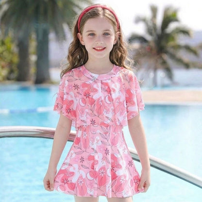 Ensemble de bain pour fille avec jupe, confortable, pour la plage et la piscine