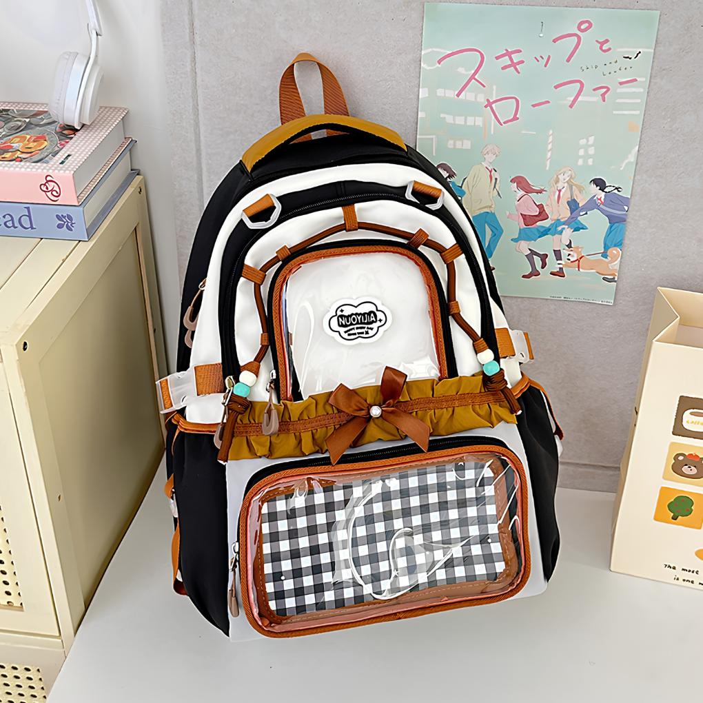 Semi-Transparent PVC Backpack for Women