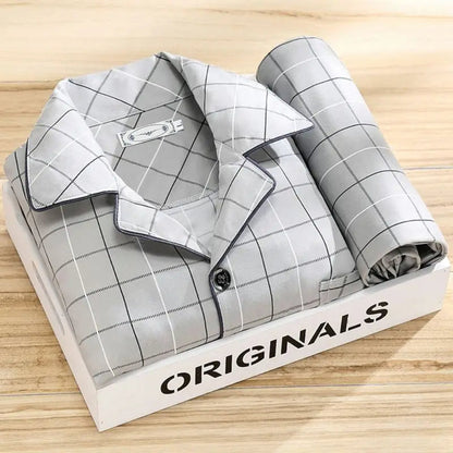 Pyjama set with shirt and button closure - Rex
