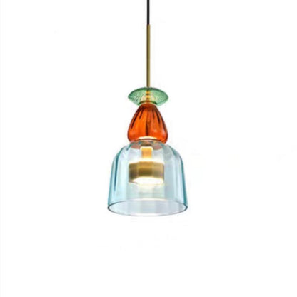 Lustră suspendată elegantă din sticlă, cu LED, Madre - modernă și cu o atmosferă plăcută
