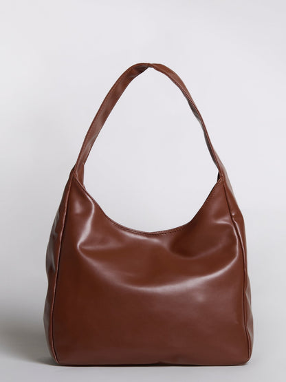 Minimalist Vegan Empty Hobo Shoulder Bag