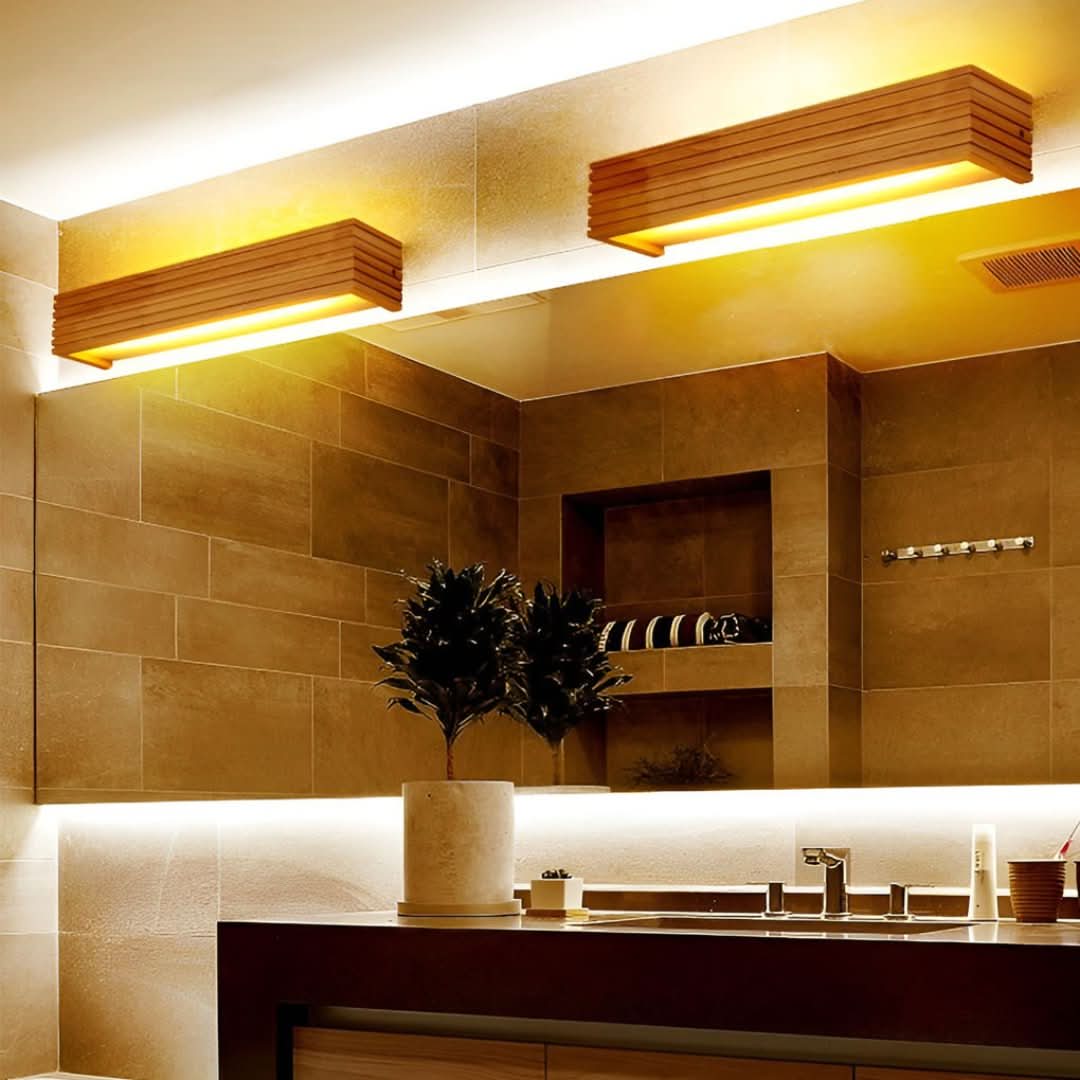 GlowWood - Rechteckige wasserdichte LED-Leuchte