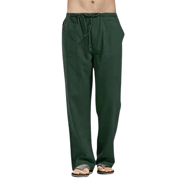 Lightweight Linen Men's Trousers with Oversized Fit