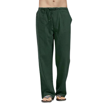 Lightweight Linen Men's Trousers with Oversized Fit